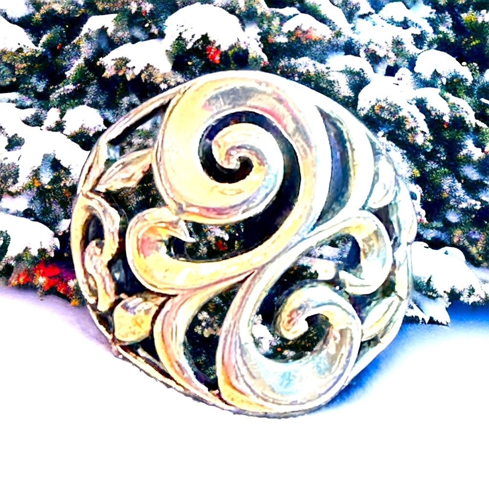 Silver Scroll Ring - image 2